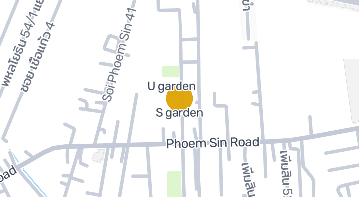 Map showing S garden