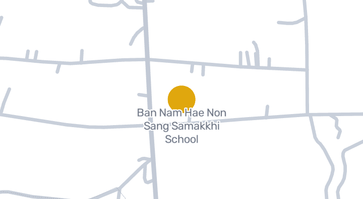 Map showing Ban Nam Hae Non Sang Samakkhi School