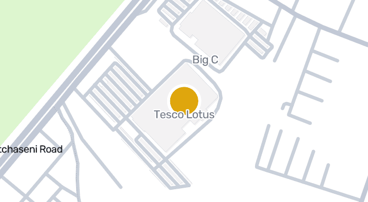 Map showing Tesco Lotus