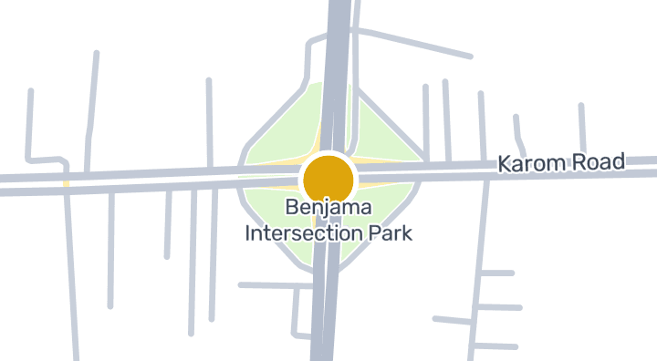 แผนที่แสดงสวนสี่แยกเบญจมฯ
