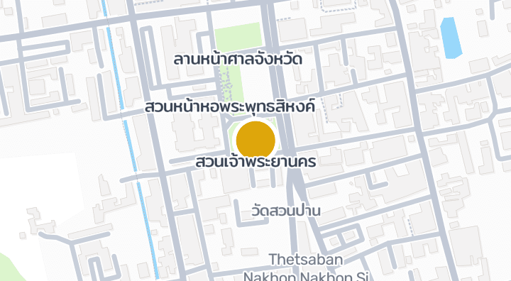 แผนที่แสดงสวนเจ้าพระยานคร