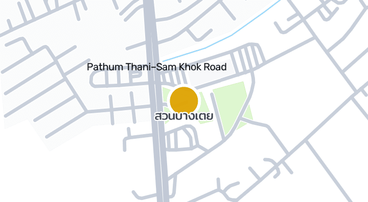 Map showing สวนบางเตย