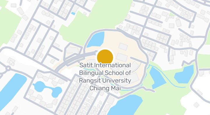 Map showing Satit International Bilingual School of Rangsit University Chiang Mai