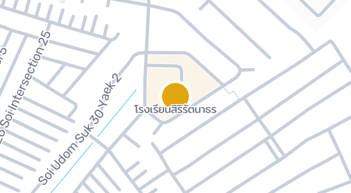 Map showing โรงเรียนสิริรัตนาธร