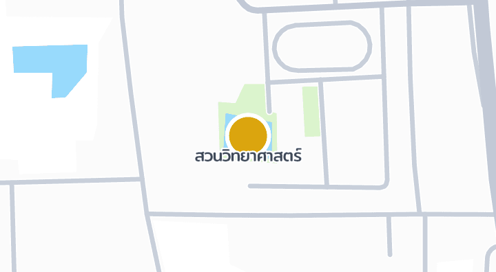 Map showing สวนวิทยาศาสตร์