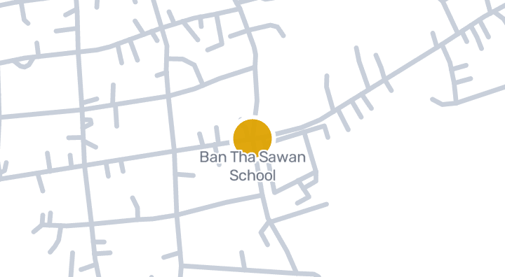 แผนที่แสดงBan Tha Sawan School