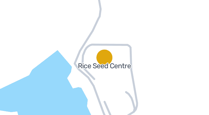 显示Rice Seed Centre的地图