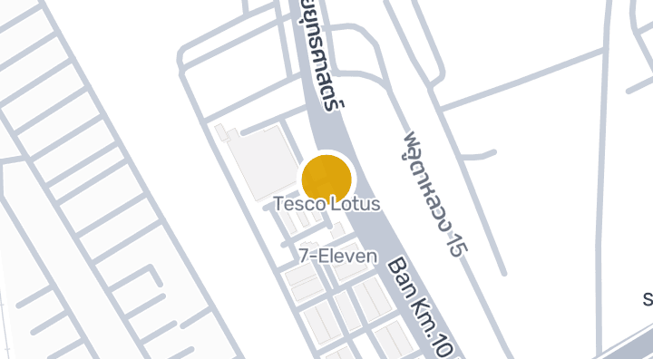 แผนที่แสดงTesco Lotus