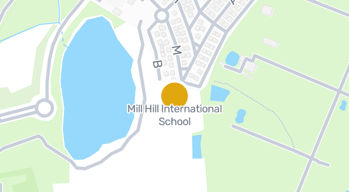 Map showing Mill Hill International School