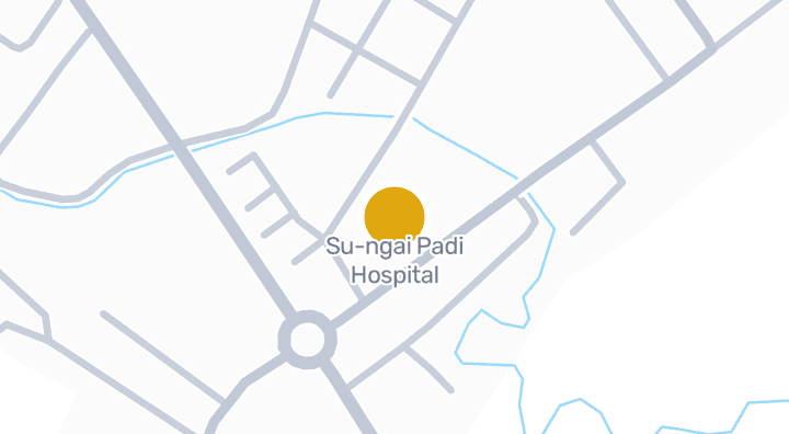 แผนที่แสดงโรงพยาบาลสุไหงปาดี