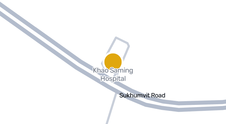 แผนที่แสดงโรงพยาบาลเขาสมิง
