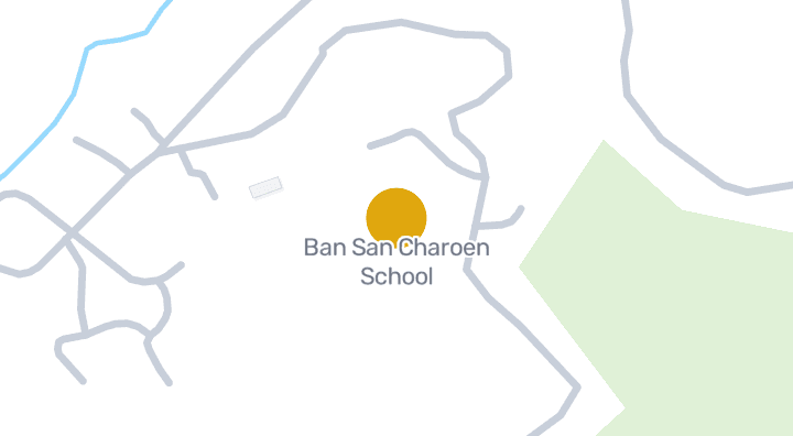 Map showing Ban San Charoen School