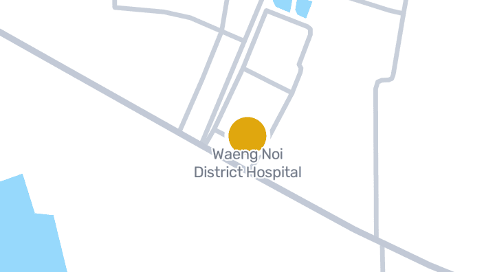 แผนที่แสดงโรงพยาบาล อำเภอแวงน้อย