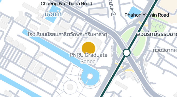 Map showing PNRU Graduate School