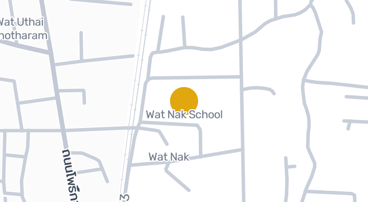 显示Wat Nak School的地图
