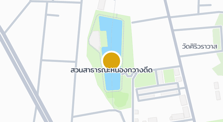 แผนที่แสดงสวนสาธารณะหนองกวางดีด
