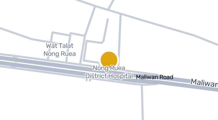 Map showing Nong Ruea District Hospital