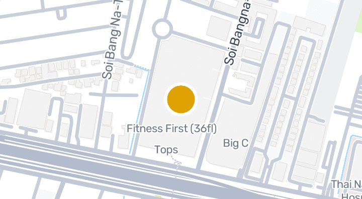 Map showing เซ็นทรัลบางนา
