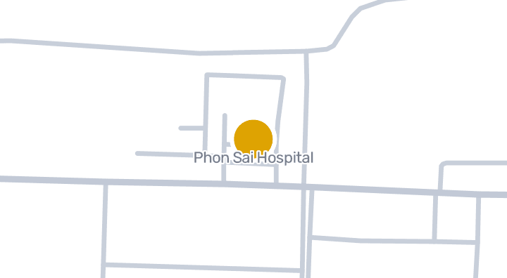 แผนที่แสดงPhon Sai Hospital