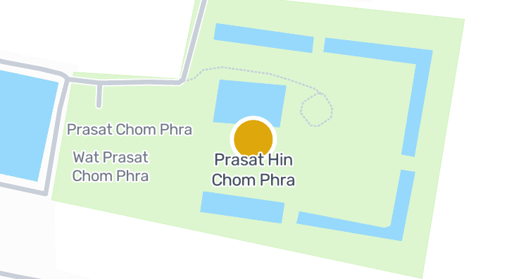 แผนที่แสดงPrasat Hin Chom Phra