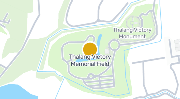 แผนที่แสดงทุ่งถลางชนะศึก