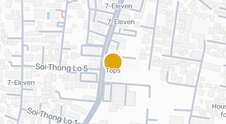 Map showing Tops