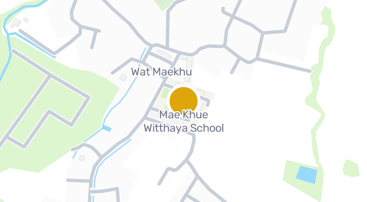 Map showing Mae Khue Witthaya School
