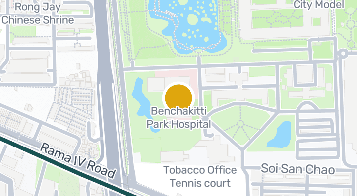 Map showing Benchakitti Park Hospital