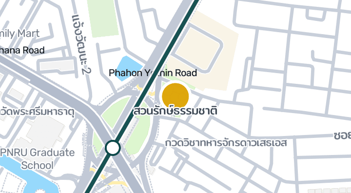 Carte montrant สวนรักษ์ธรรมชาติ