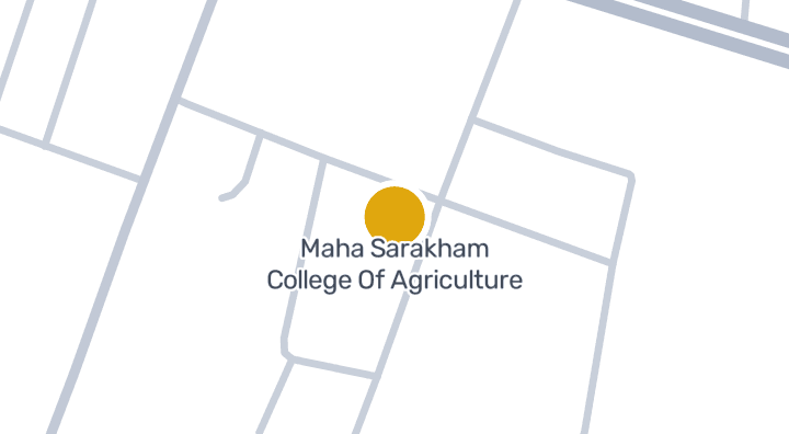แผนที่แสดงMaha Sarakham College Of Agriculture