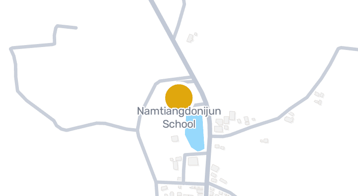 แผนที่แสดงNamtiangdonijun School