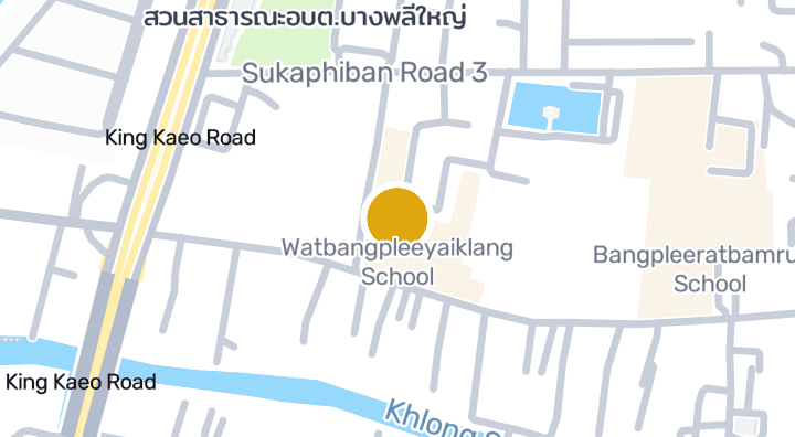 Map showing Watbangpleeyaiklang School