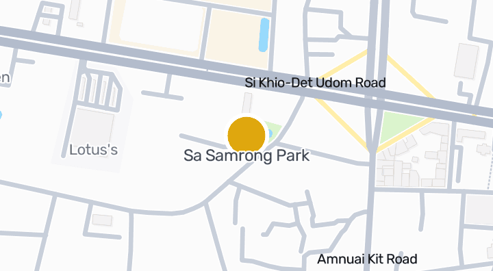 แผนที่แสดงสวนสาธารณะสระสำโรง