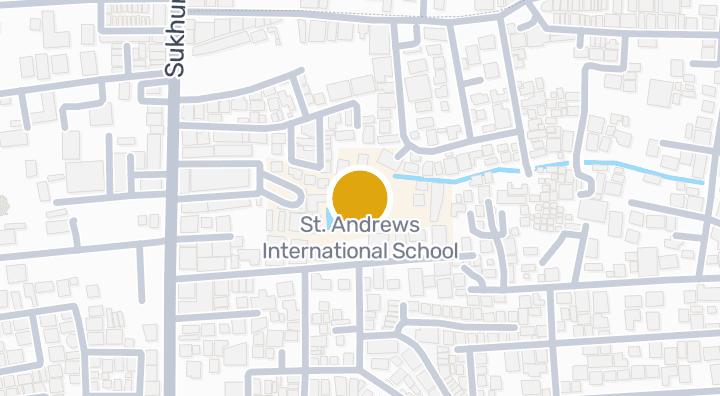 Map showing St. Andrews International School