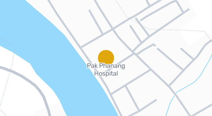 Map showing Pak Phanang Hospital