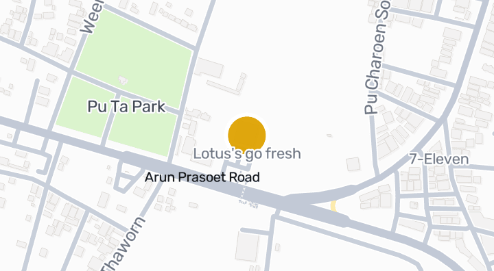 แผนที่แสดงLotus's go fresh