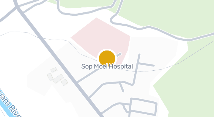 แผนที่แสดงโรงพยาบาลสบเมย