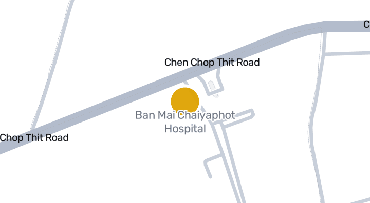 แผนที่แสดงโรงพยาบาลบ้านใหม่ไชยพจน์