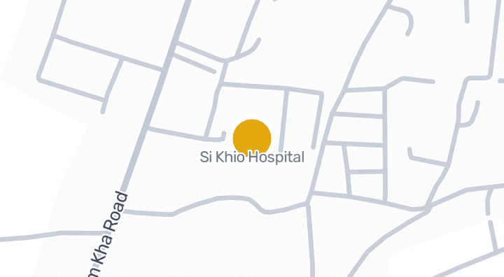 Map showing Si Khio Hospital