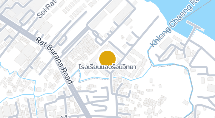 แผนที่แสดงโรงเรียนแจงร้อนวิทยา
