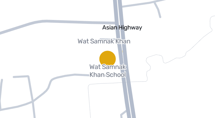 แผนที่แสดงWat Samnak Khan School
