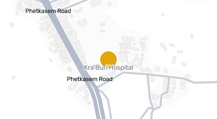 แผนที่แสดงโรงพยาบาลกระบุรี