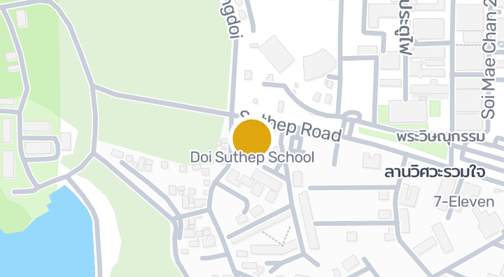 显示Doi Suthep School的地图