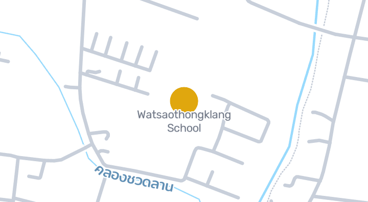Map showing Watsaothongklang School