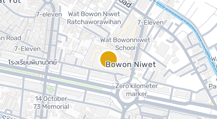 Map showing Satriwithaya School