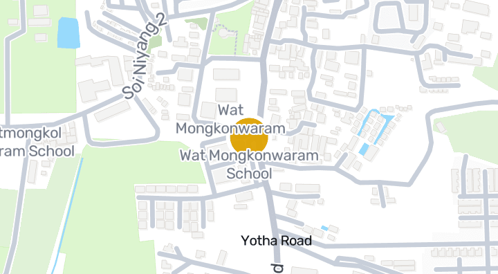 แผนที่แสดงWat Mongkonwaram School