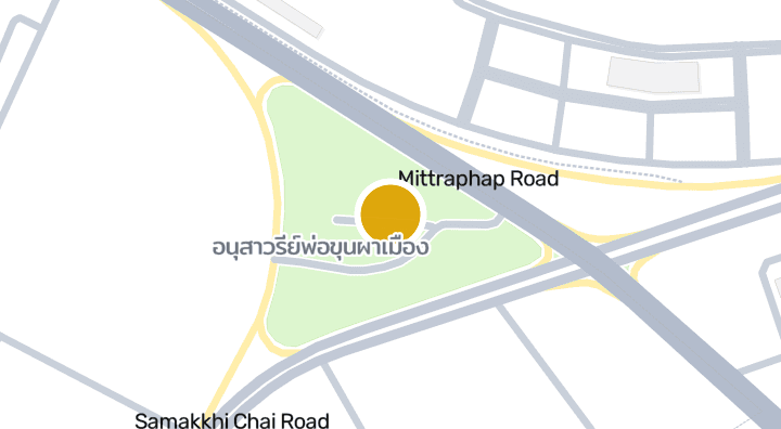 Map showing อนุสาวรีย์พ่อขุนผาเมือง