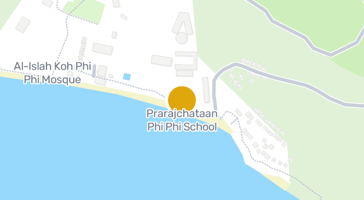 Map showing Prarajchataan Phi Phi School