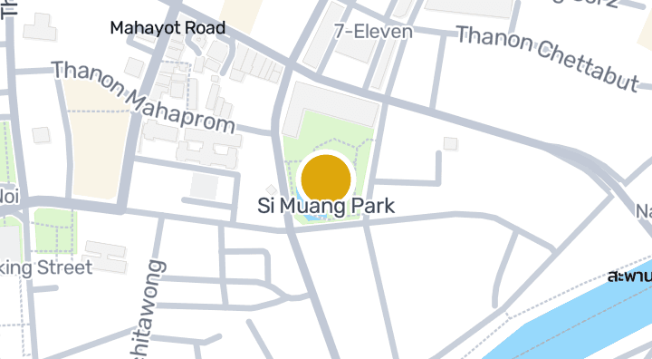 显示Si Muang Park的地图