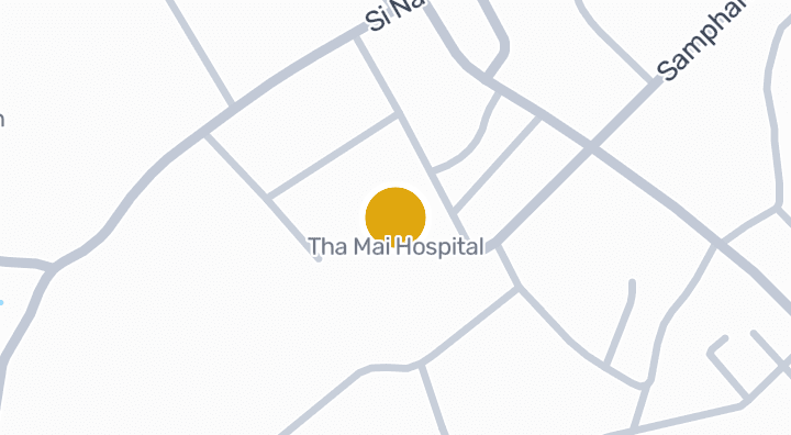 แผนที่แสดงโรงพยาบาลท่าใหม่